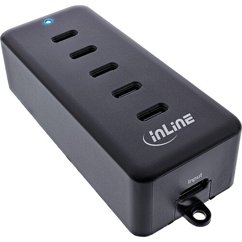 InLine® 5-Port USB-C PowerHub, Ladegerät-Erweiterung, max. 100W InLine® 5-Port USB-C PowerHub, Ladegerät-Erweiterung, max. 100W