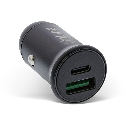 Inline® USB KFZ Stromadapter Power Delivery, USB-A + USB-C, schwarz