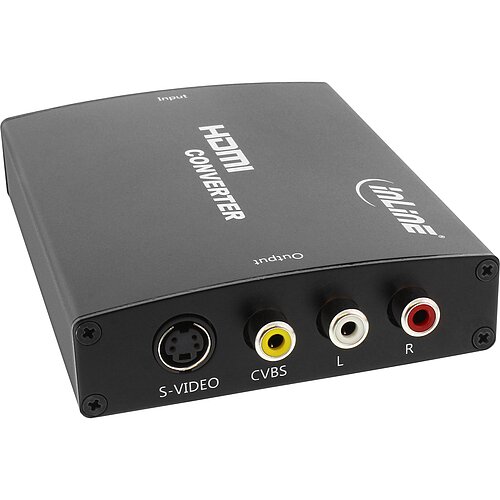 Inline® Konverter HDMI zu Composite/S-Video, mit Audio