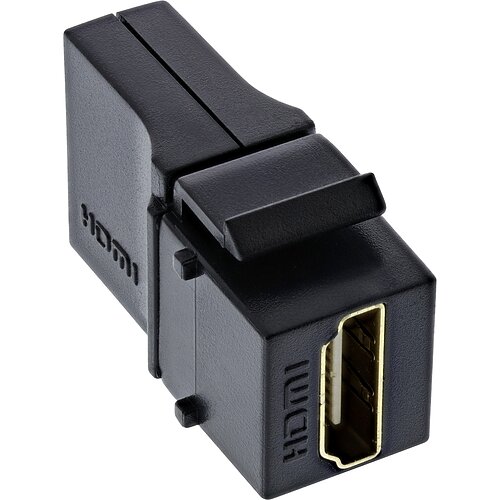 Inline® HDMI Keystone Snap-In Einsatz 4K/60Hz, HDMI A Buchse/Buchse, gewinkelt Inline® HDMI Keystone Snap-In Einsatz 4K/60Hz, HDMI A Buchse/Buchse, gewinkelt