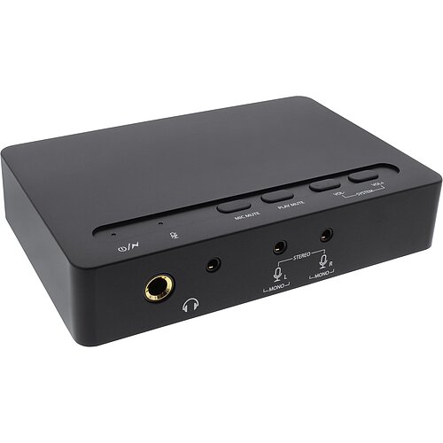Inline® USB 2.0 SoundBox 7.1, 48KHz / 16-bit, mit Toslink Digital IN / OUT