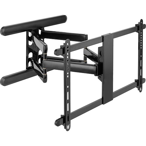 Inline® Premium Aluminium Wandhalterung, für Flach-TV (37-80"), schwarz