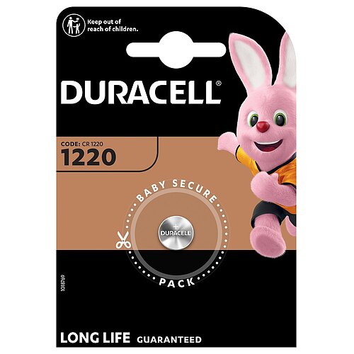 Duracell CR1220 Lithium Knopfzelle 3V Batterie - 100er Verpackung