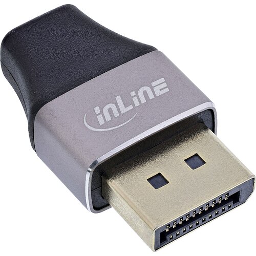 InLine® DisplayPort 1.4 Adapter, DP Stecker / Mini DP Buchse, 8K UHD InLine® DisplayPort 1.4 Adapter, DP Stecker / Mini DP Buchse, 8K UHD