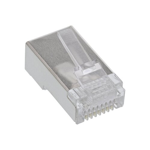 Inline® Modularstecker 8P8C RJ45 zum Crimpen auf Rundkabel, geschirmt, 10er Pack Inline® Modularstecker 8P8C RJ45 zum Crimpen auf Rundkabel, geschirmt, 10er Pack