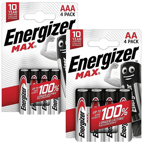Energizer Max AA Mignon & AAA Micro Alkaline Batterien - 40er Paket
