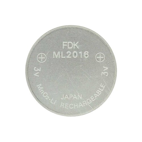ML2016 Lithium Akku Knopfzelle FDK 3,0 V - ohne Lötfahne ML2016 Lithium Akku Knopfzelle FDK 3,0 V - ohne Lötfahne