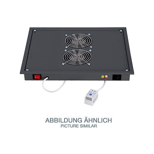 Triton RAB-CH-X03-X3 19" Belüftungseinheit für Dach/Boden, schwarz Triton RAB-CH-X03-X3 19" Belüftungseinheit für Dach/Boden, schwarz