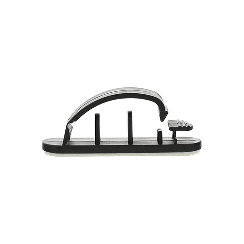10er Pack Inline® Kabelmanager, mit Klebesockel, 8,5cm, schwarz