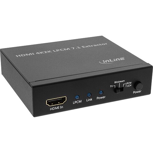 Inline® HDMI Audio Extraktor/Signaltrenner, Eingang 4K2K HDMI