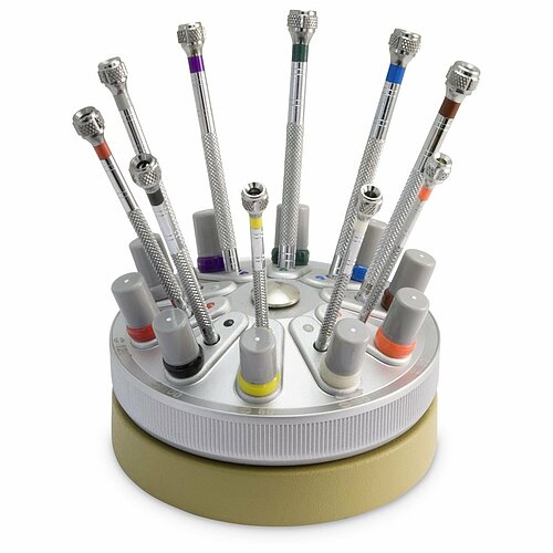 10 Uhrmacher Schraubendreher 0,5 - 3mm mit Ersatzklingen 10 Uhrmacher Schraubendreher 0,5 - 3mm mit Ersatzklingen