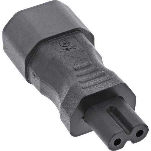 Inline® Netzadapter IEC 60320 C14 / C7, 3pol. Kaltgeräte zu 2pol. Inline® Netzadapter IEC 60320 C14 / C7, 3pol. Kaltgeräte zu 2pol.