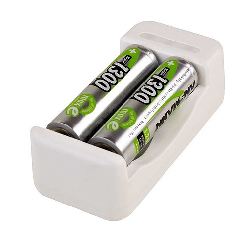 Ansmann Basic II inkl. 2x AA 1300mAh 1001-0119-01 Ansmann Basic II inkl. 2x AA 1300mAh 1001-0119-01