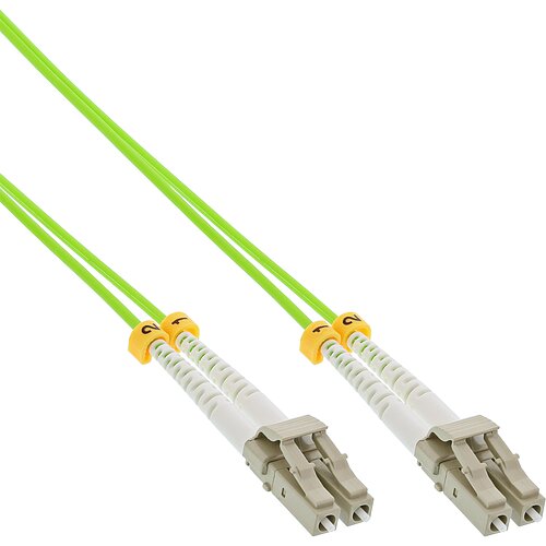 Inline® LWL Duplex Kabel, LC/LC, 50/125µm, OM5, 1m