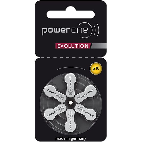 Typ 10 PR70 Power One EVOLUTION Hörgerätebatterien - Gelb - 60 Stück