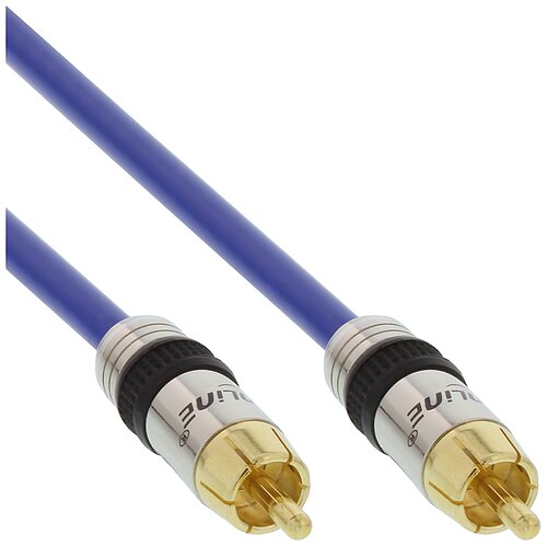 Inline® Cinch Kabel AUDIO, PREMIUM, 1x Cinch Stecker / Stecker, 15m