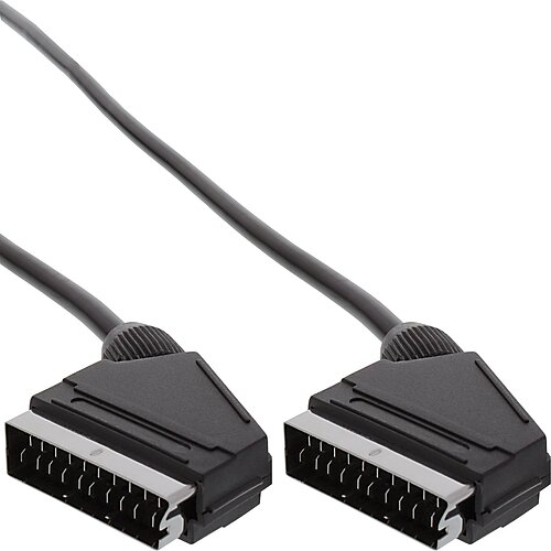Inline® Scart Anschlusskabel, Stecker / Stecker, 3m Inline® Scart Anschlusskabel, Stecker / Stecker, 3m