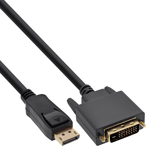 Inline® DisplayPort zu DVI Konverter Kabel, schwarz, 1m Inline® DisplayPort zu DVI Konverter Kabel, schwarz, 1m