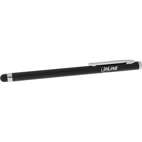 Inline® Stylus, Stift für Touchscreens von Smartphone und Tablet, schwarz