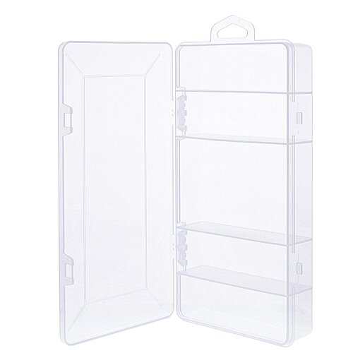 InLine® Kleinteilebox, 5 Fächer, Abmessungen: 206x107x33mm, transparent InLine® Kleinteilebox, 5 Fächer, Abmessungen: 206x107x33mm, transparent