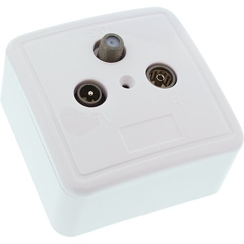 Inline® Antennensteckdose + SAT, geschirmt, AP/UP - Set