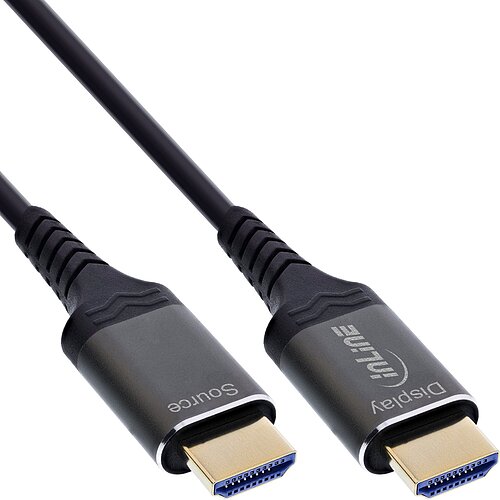 Inline® HDMI AOC Kabel, Ultra High Speed HDMI Kabel, 8K, Aluminium, 40m Inline® HDMI AOC Kabel, Ultra High Speed HDMI Kabel, 8K, Aluminium, 40m