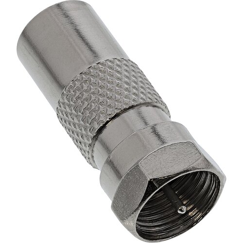 Inline® Adapter F-Stecker (SAT) auf IEC-Stecker (Antenne)