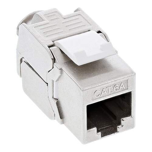 Inline® Keystone RJ45 Buchse / LSA Einsatz, SNAP-In, Cat.6a, schmale Bauform