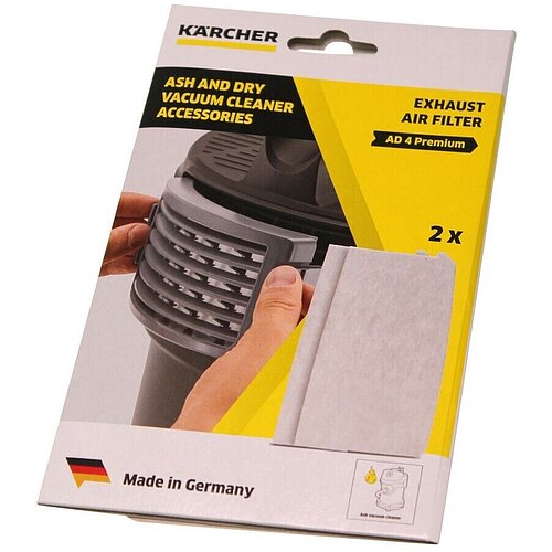 Kärcher 2.863-262.0 Abluftfilter für AD 4 Premium 2er Pack
