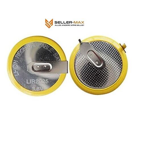 Knopfzellen Akku VL2025 LIR2025 3,6V - 2er Print Knopfzellen Akku VL2025 LIR2025 3,6V - 2er Print