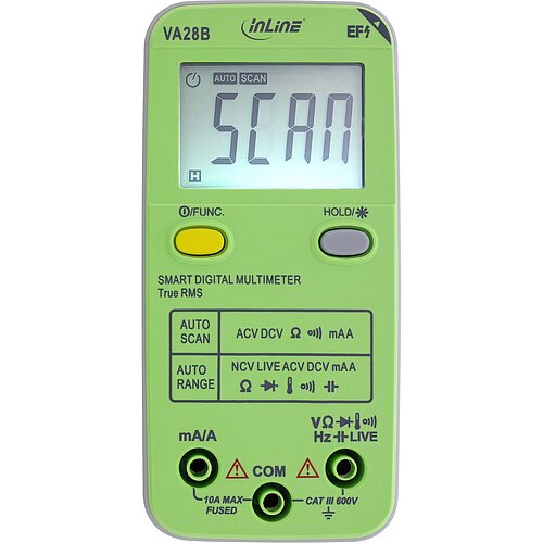 InLine® Multimeter mit Auto-Range und Autoscan, Pocketformat InLine® Multimeter mit Auto-Range und Autoscan, Pocketformat