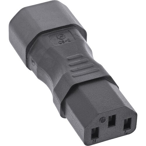 Inline® Netzadapter IEC 60320 C14 / C13, 3pol. Kaltgeräte Inline® Netzadapter IEC 60320 C14 / C13, 3pol. Kaltgeräte