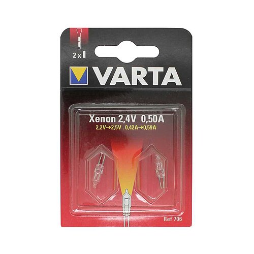 Varta 706 Xenon Bi-Pin 2,2V 0,45A 2er Blister Varta 706 Xenon Bi-Pin 2,2V 0,45A 2er Blister
