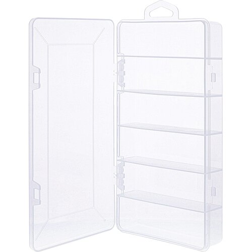 InLine® Kleinteilebox, 6 Fächer, Abmessungen: 206x107x33mm, transparent InLine® Kleinteilebox, 6 Fächer, Abmessungen: 206x107x33mm, transparent