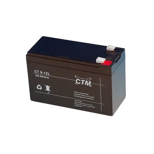 CTM CT9-12L 12V 9Ah 6,3mm Faston