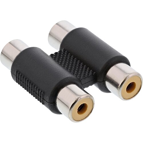 Inline® Audio Adapter, 2x Cinch Kupplung, Buchse / Buchse