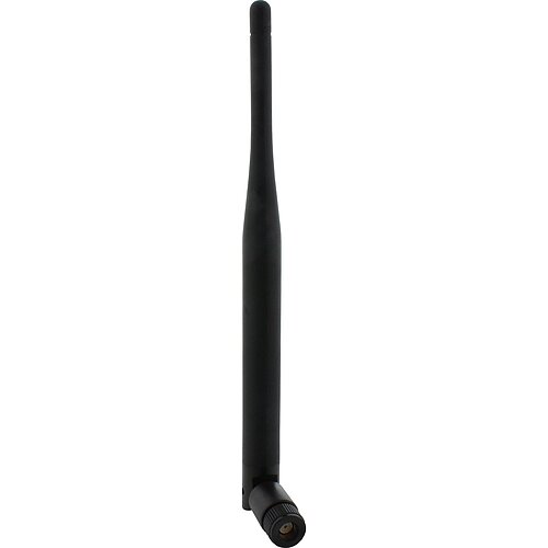 Inline® WLAN Gummi Antenne, für AP und Router, R-SMA, 5dBi
