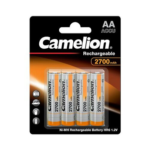 Camelion NiMH AA Mignon 2700mAh HR6 Classic Akku mit Aufbewahrungsbox- 4er Verpackung