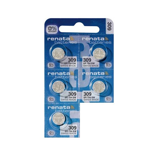 5 x Renata SR48 SR754SW 309 Silberoxid Batterie 1,55V 5 x Renata SR48 SR754SW 309 Silberoxid Batterie 1,55V