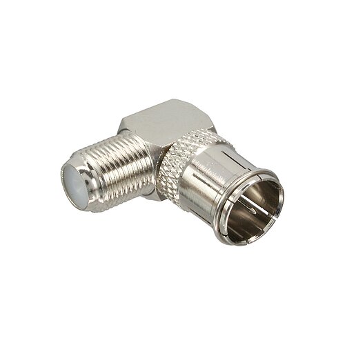 Inline® Adapter F-Quick-Stecker (SAT) auf F-Buchse (SAT), gewinkelt Inline® Adapter F-Quick-Stecker (SAT) auf F-Buchse (SAT), gewinkelt