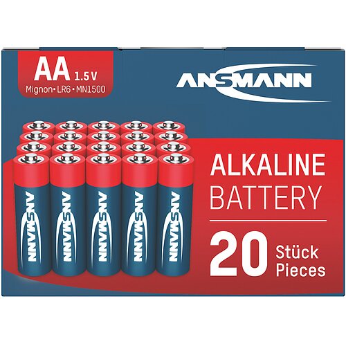 Ansmann Red AA Mignon LR6 Alkaline Batterien - 20er Box Ansmann Red AA Mignon LR6 Alkaline Batterien - 20er Box