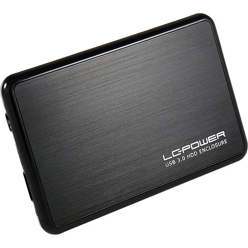 LC-Power LC-25BUB3, externes 2,5"-SATA-gehäuse, USB 3.0, alu/schwarz LC-Power LC-25BUB3, externes 2,5"-SATA-gehäuse, USB 3.0, alu/schwarz