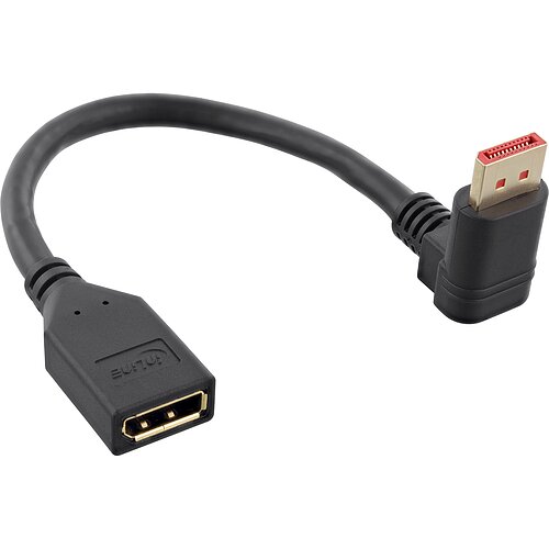 Inline® DisplayPort 1.4 Adapterkabel ST/BU, 8K4K, nach unten gewinkelt Inline® DisplayPort 1.4 Adapterkabel ST/BU, 8K4K, nach unten gewinkelt
