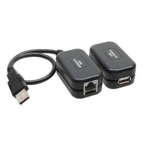 Inline® USB VerLängerung, bis 60m über Netzwerkkabel RJ45 Cat. 5e