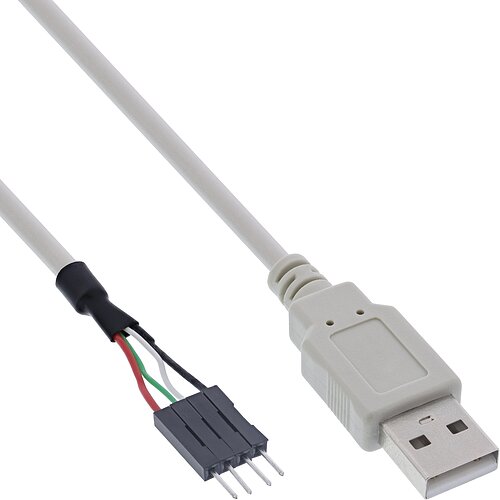 Inline® USB 2.0 Adapterkabel, Stecker A auf Pfostenanschluss, 0,40m Inline® USB 2.0 Adapterkabel, Stecker A auf Pfostenanschluss, 0,40m