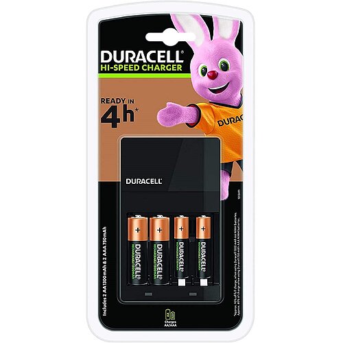 NiMH Akku Ladegerät 0,36A Duracell CEF 14 für AA Mignon AAA Micro inkl. 2 AA Akkus & 2 AAA Akkus NiMH Akku Ladegerät 0,36A Duracell CEF 14 für AA Mignon AAA Micro inkl. 2 AA Akkus & 2 AAA Akkus