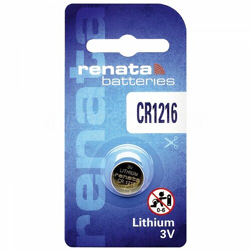 Renata CR1216 Lithium Knopfzelle 3V Batterie - 100er Verpackung