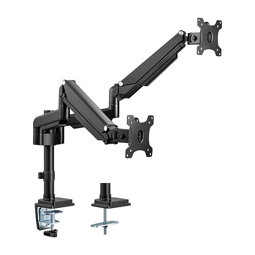 Inline® Tischhalterung mit Lifter, für zwei Monitore bis 82cm (32"), 9kg Inline® Tischhalterung mit Lifter, für zwei Monitore bis 82cm (32"), 9kg