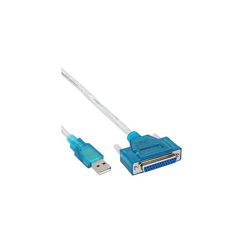 Inline® USB zu 25pol parallel, Drucker-Adapterkabel, 1,8m Inline® USB zu 25pol parallel, Drucker-Adapterkabel, 1,8m