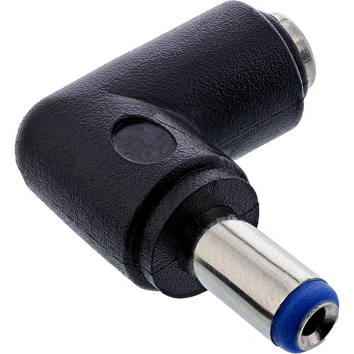 Inline® DC Adapter, 5,5x2,1mm DC Hohlstecker Stecker / Buchse gewinkelt